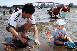 潮干狩り